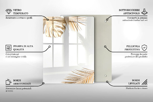 Kuchynská doska zo skla Ľahká kamenina