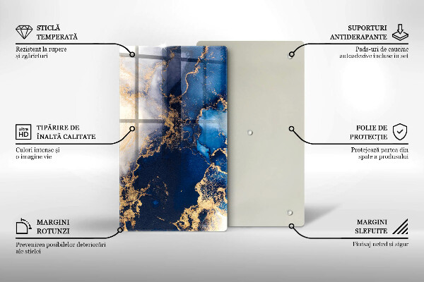 Sklenená doska na krájanie Elegantné pozadie a zlato