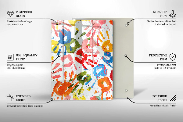 Sklenená doska na krájanie Elegantné pozadie a zlato