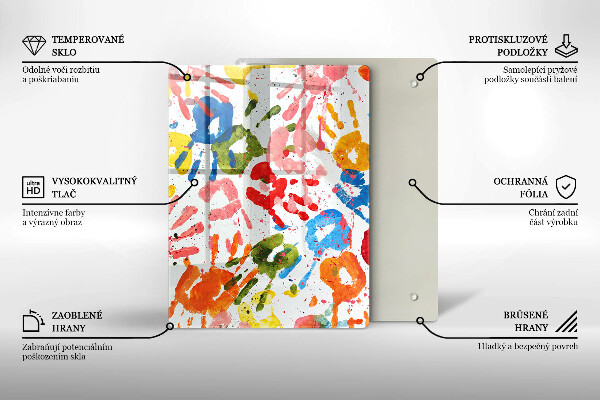 Sklenená doska na krájanie Elegantné pozadie a zlato