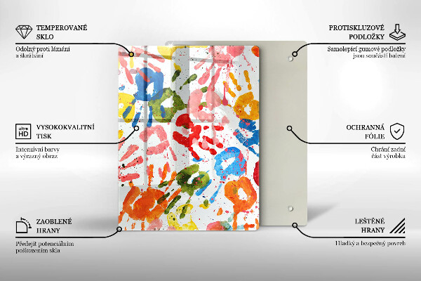 Sklenená doska na krájanie Elegantné pozadie a zlato