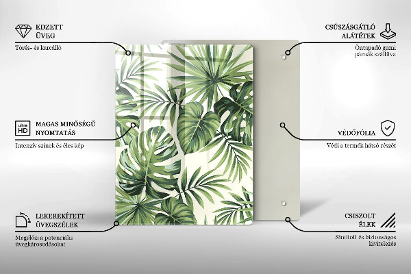 Sklenená doska na krájanie Zimné dekorácie