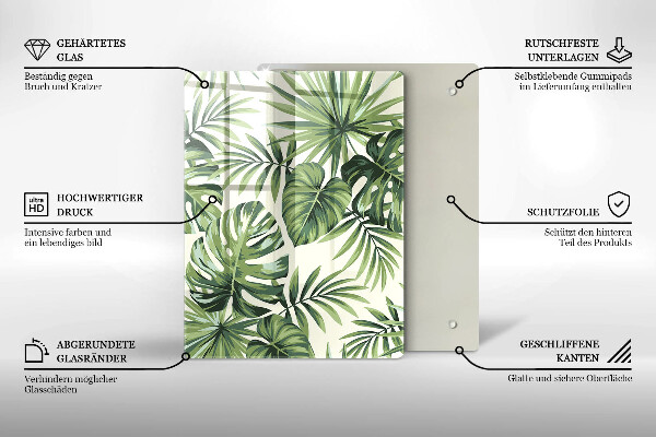 Sklenená doska na krájanie Zimné dekorácie