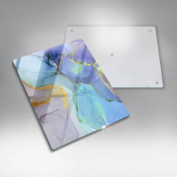 Sklenená doska na krájanie Prasknutý zlatý kameň