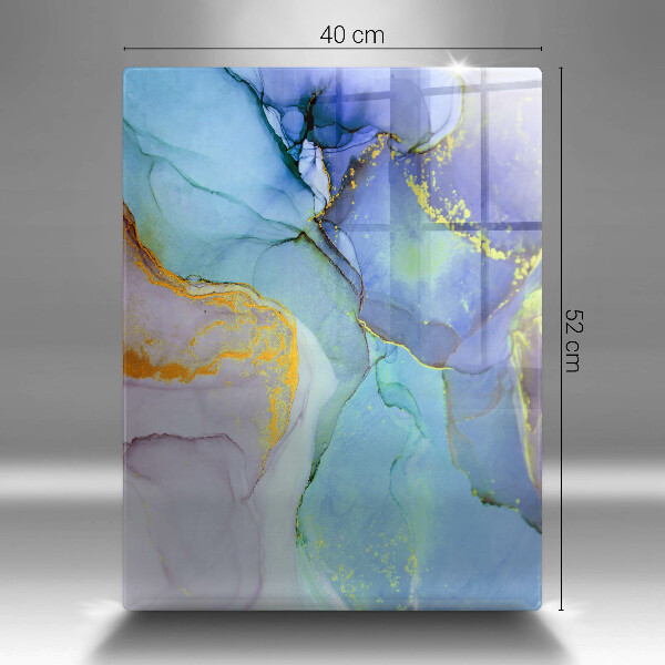 Sklenená doska na krájanie Prasknutý zlatý kameň