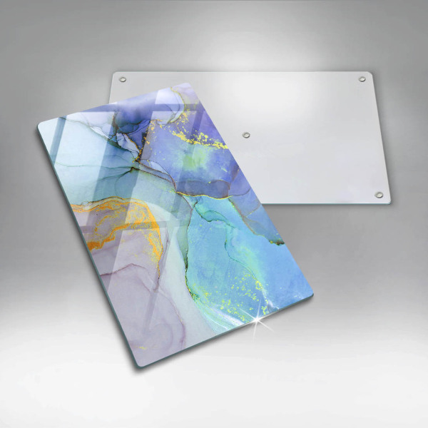 Sklenená doska na krájanie Prasknutý zlatý kameň