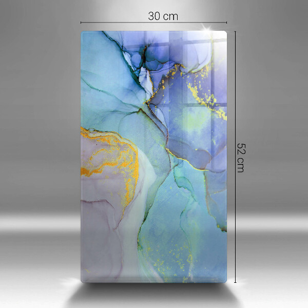 Sklenená doska na krájanie Prasknutý zlatý kameň