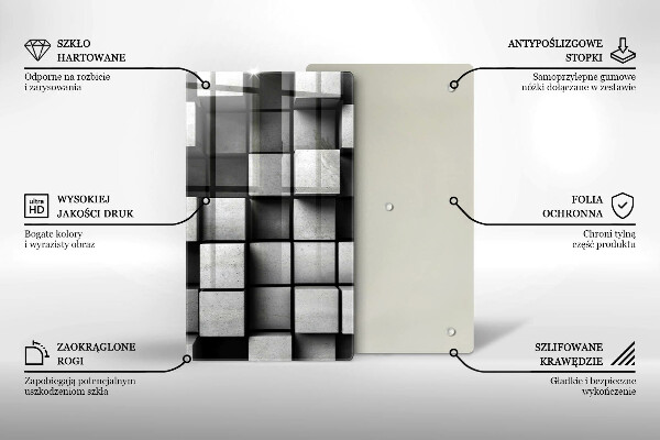 Sklenená doska na krájanie 3D geometria pozadia