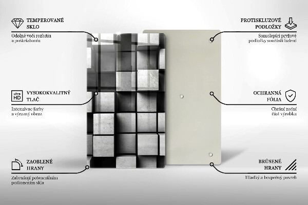 Sklenená doska na krájanie 3D geometria pozadia