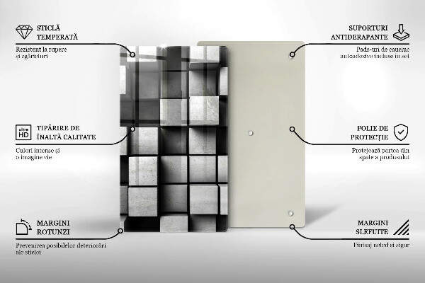Sklenená doska na krájanie 3D geometria pozadia