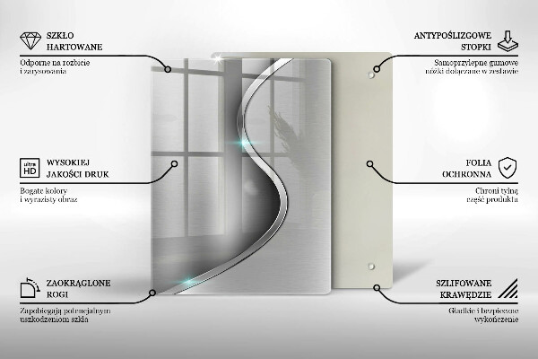 Sklenená doska na krájanie 3D geometria pozadia