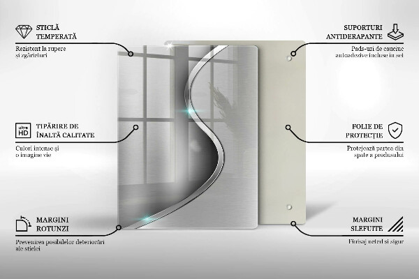 Sklenená doska na krájanie 3D geometria pozadia