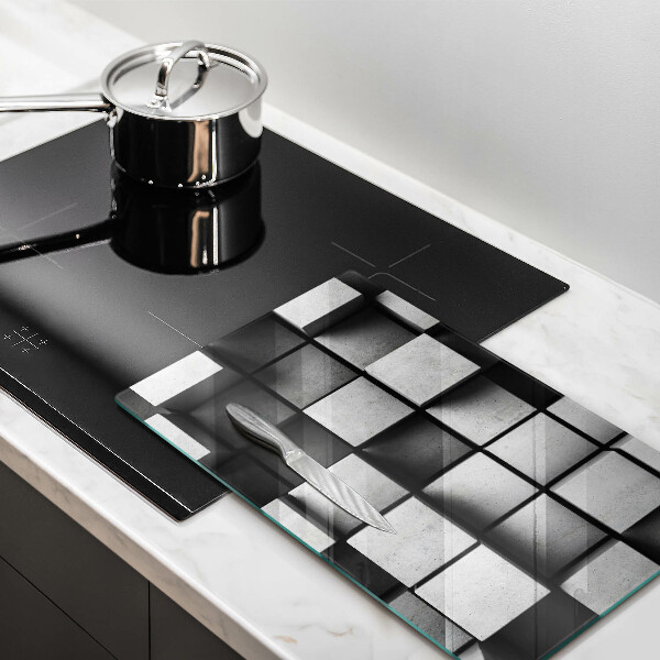 Sklenená doska na krájanie 3D geometria pozadia