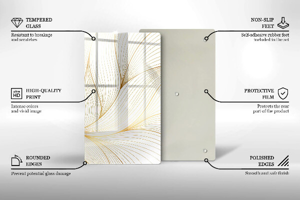 Kuchynská doska zo skla Vzor moderných línií
