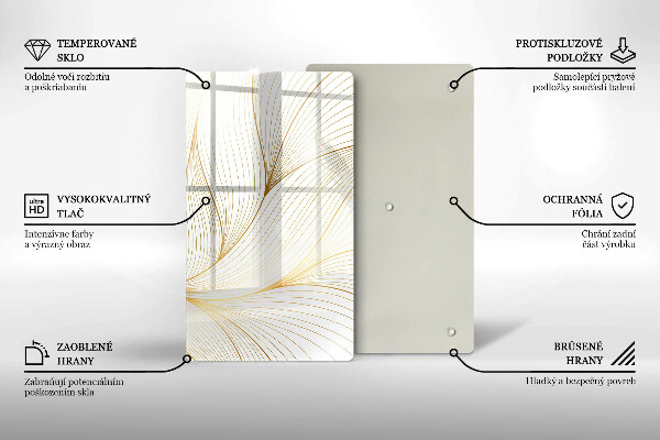Kuchynská doska zo skla Vzor moderných línií