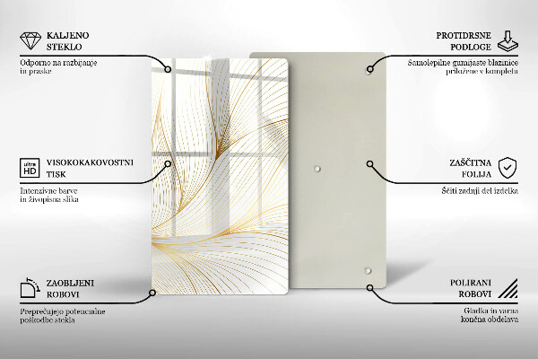 Kuchynská doska zo skla Vzor moderných línií