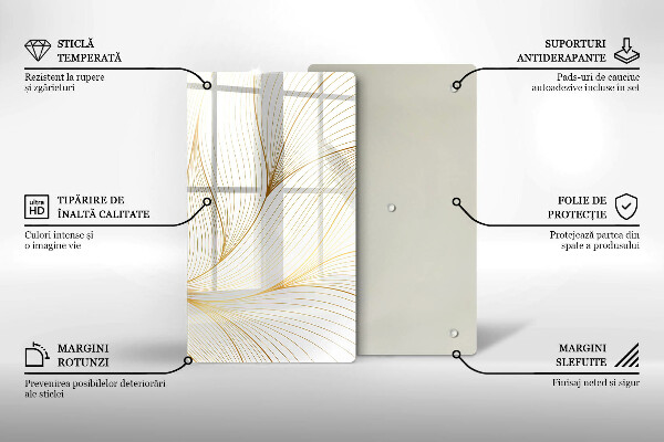 Kuchynská doska zo skla Vzor moderných línií