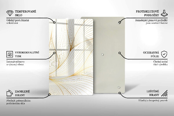 Kuchynská doska zo skla Vzor moderných línií