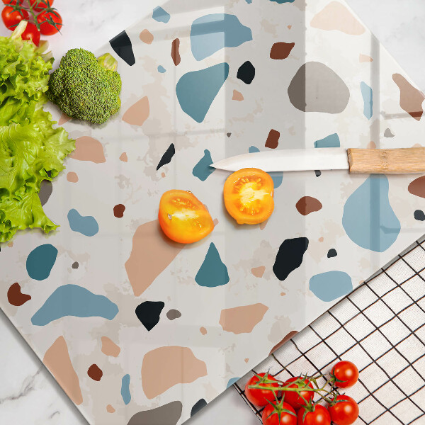 Sklenená doska na krájanie Dekoratívna kamenina