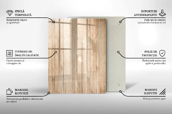 Sklenená doska na krájanie Dekoratívna kamenina