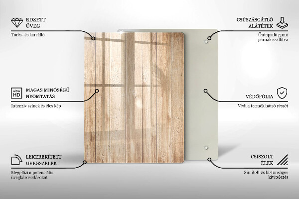 Sklenená doska na krájanie Dekoratívna kamenina