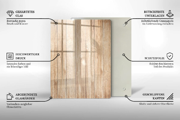 Sklenená doska na krájanie Dekoratívna kamenina