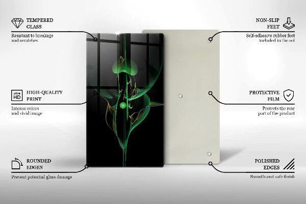 Kuchynská doska zo skla Moderná abstrakcia
