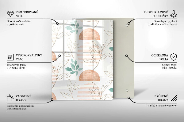 Kuchynská doska zo skla Moderná abstrakcia