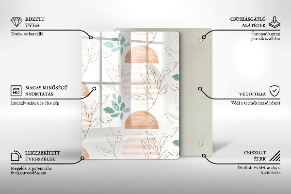 Kuchynská doska zo skla Moderná abstrakcia