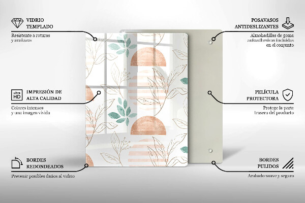 Kuchynská doska zo skla Moderná abstrakcia