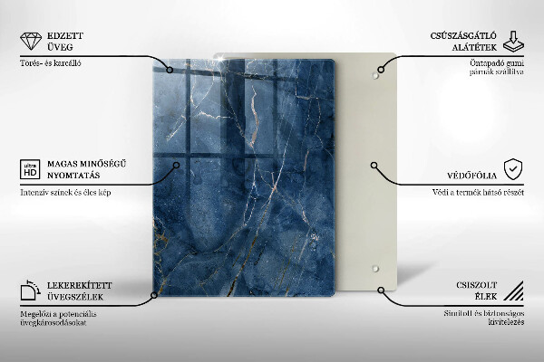 Sklenená doska na krájanie Dekoratívna kamenina