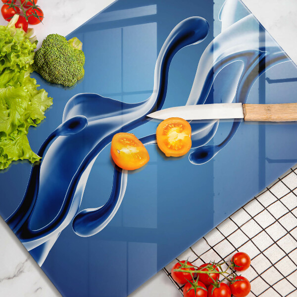 Sklenená doska na krájanie Abstrakcia tekutín