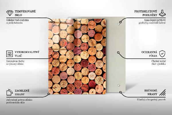 Kuchynská doska zo skla Ostrá abstrakcia