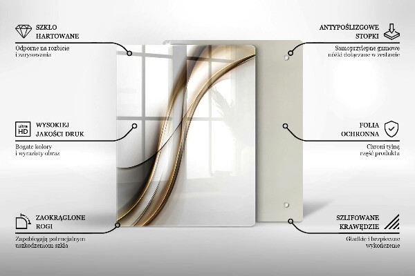 Kuchynská doska zo skla Vzor boho šípok