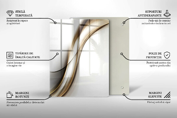 Kuchynská doska zo skla Vzor boho šípok