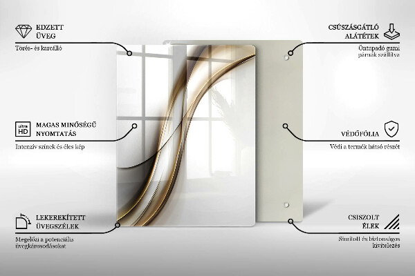 Kuchynská doska zo skla Vzor boho šípok