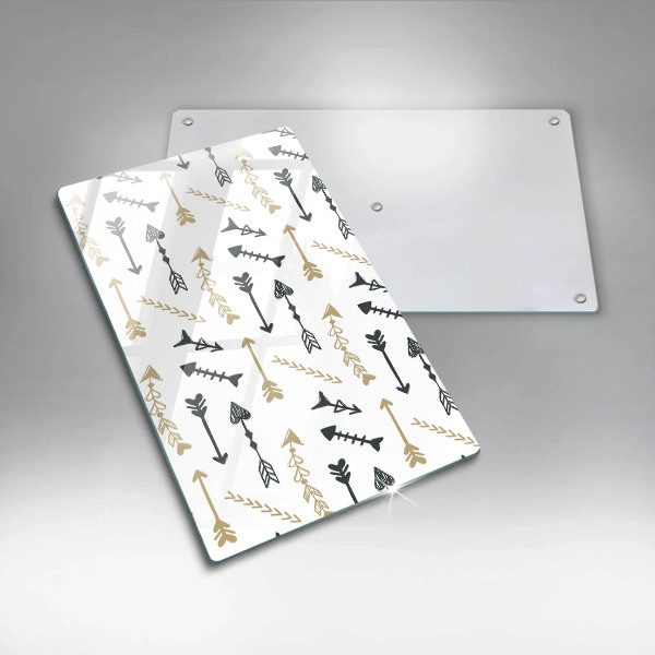 Kuchynská doska zo skla Vzor boho šípok