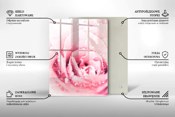 Sklenená doska na krájanie Kamenné ozdobné škvrny