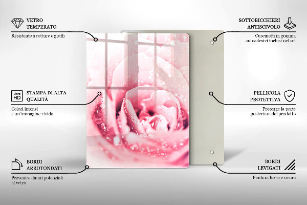 Sklenená doska na krájanie Kamenné ozdobné škvrny