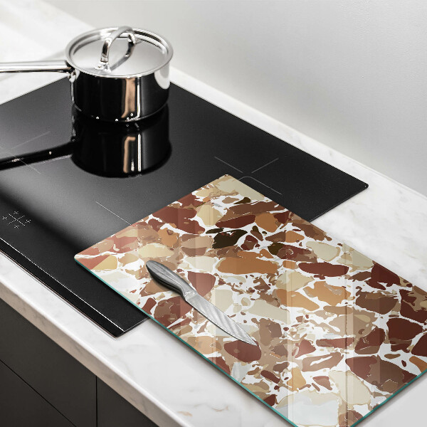 Sklenená doska na krájanie Kamenné ozdobné škvrny
