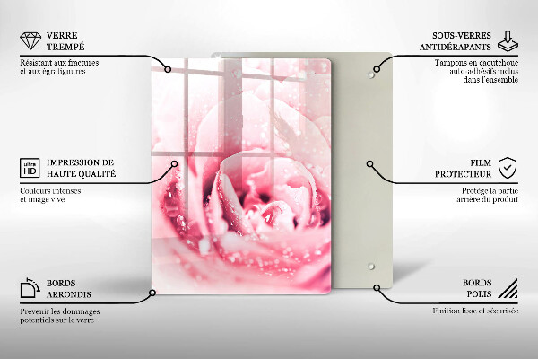 Sklenená doska na krájanie Kamenné ozdobné škvrny