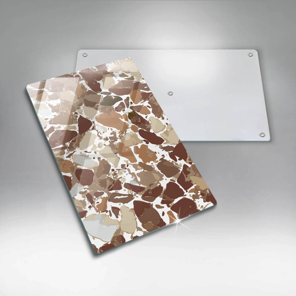 Sklenená doska na krájanie Kamenné ozdobné škvrny