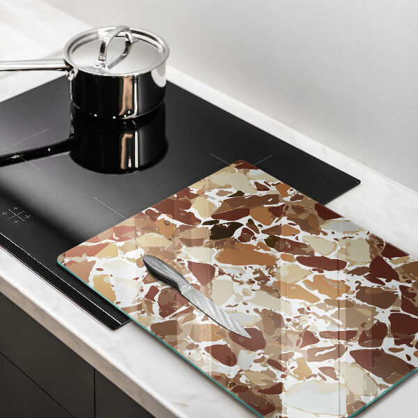 Sklenená doska na krájanie Kamenné ozdobné škvrny