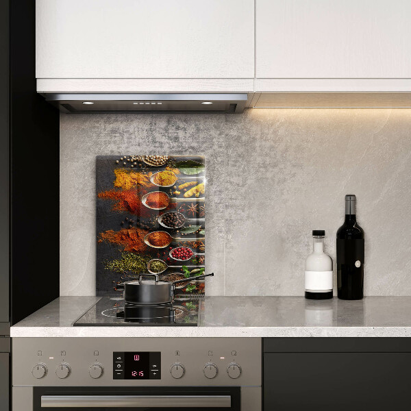 Kuchynská doska zo skla Lyžice s korením