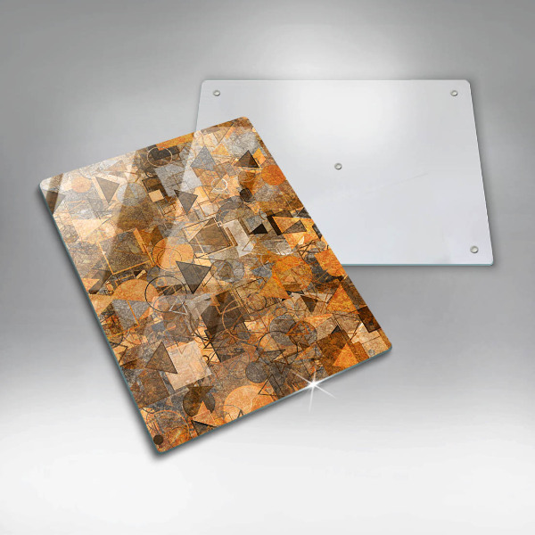 Kuchynská doska zo skla Bezšvový vzor geometrických útvarov