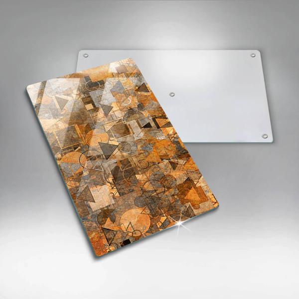 Kuchynská doska zo skla Bezšvový vzor geometrických útvarov