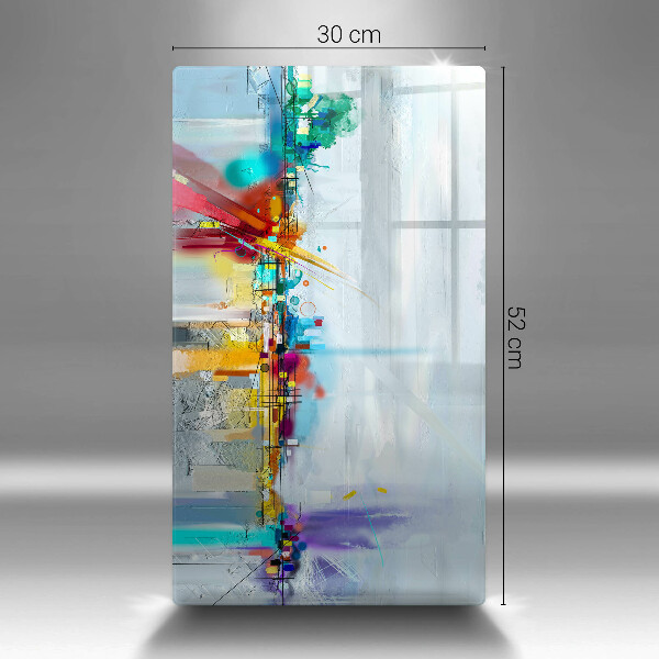 Kuchynská doska zo skla Maľovaná abstrakcia