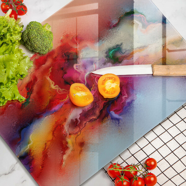 Kuchynská doska zo skla Dymová abstrakcia