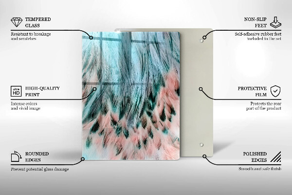 Kuchynská doska zo skla Dymová abstrakcia