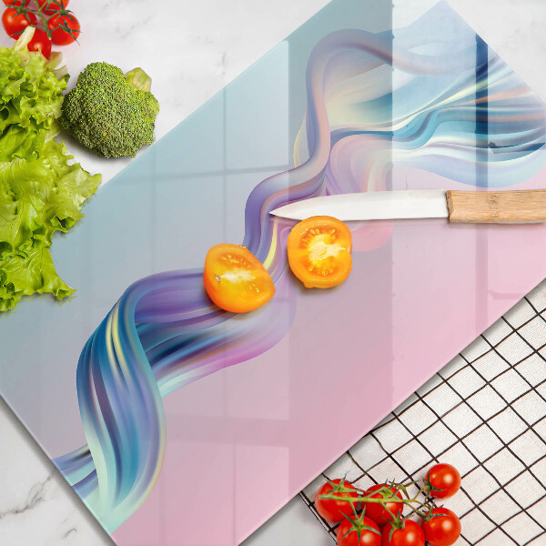 Sklenená doska na krájanie Pastelová abstrakcia
